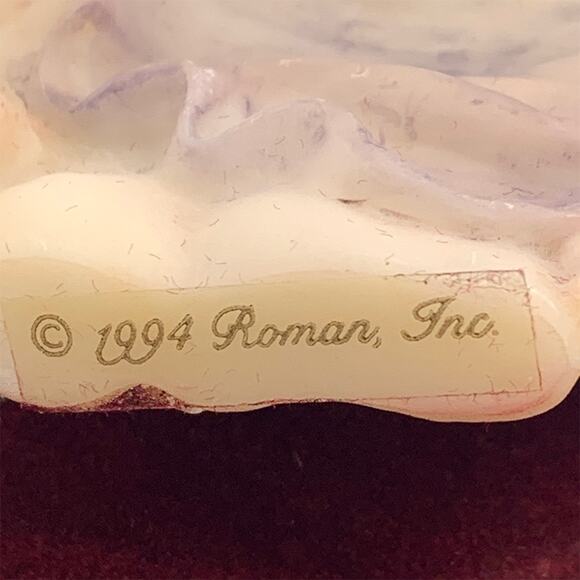 Vintage 1994 Roman Inc Seraphim Classics Lydia Winged Poet Angel Ornament in Box - Picture 6 of 6